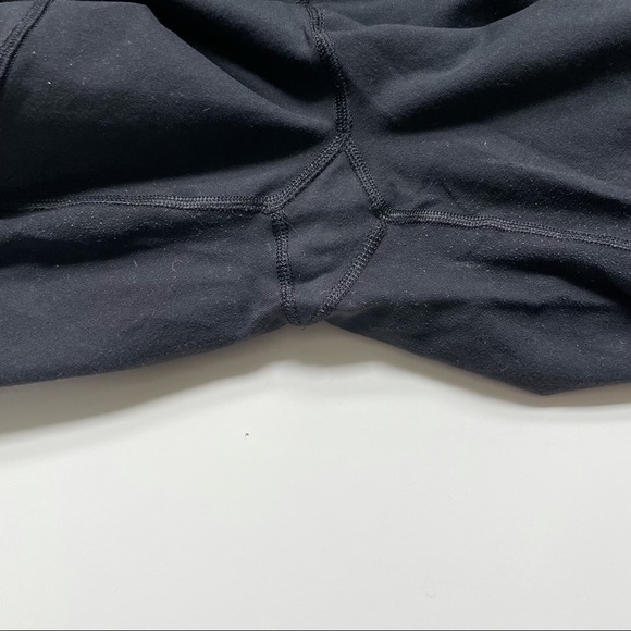 Lululemon Black Capris with tie detail. Size 8 - Picture 2 of 5